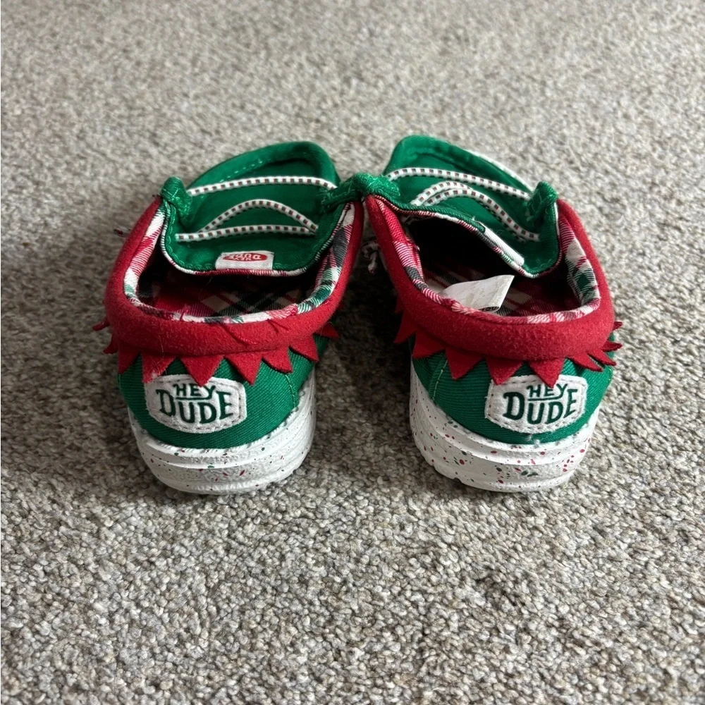 Hey Dude Kids Wally Holiday ELF (Toddler) - Loafers for Kids - Canvas Upper 7C